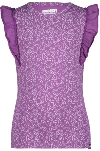 Louder! shirt Veerle crushed grape